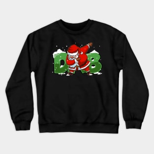 Dabbing Santa Christmas Tshirt Gift Dab Santa Claus T-Shirt Green Crewneck Sweatshirt